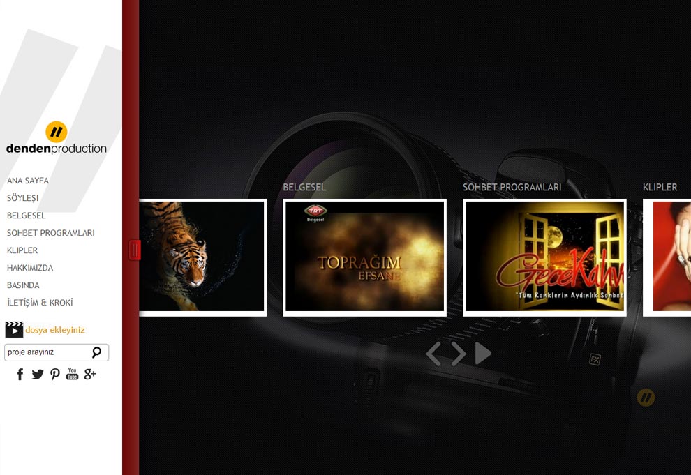 Web Site Tasarımı  Denden Tv web tasarım