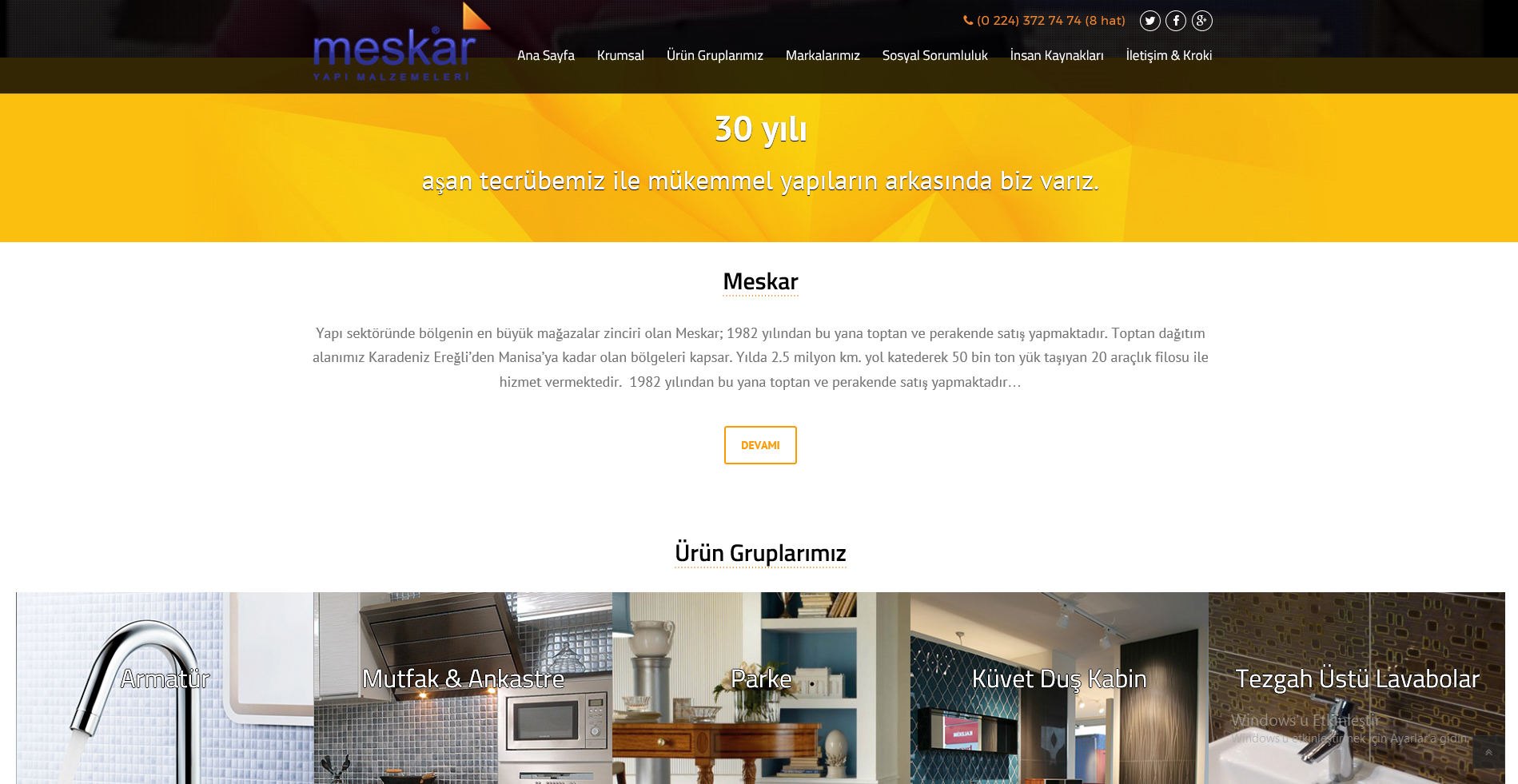 Web Site Tasarımı  Meskar web site tasarımı