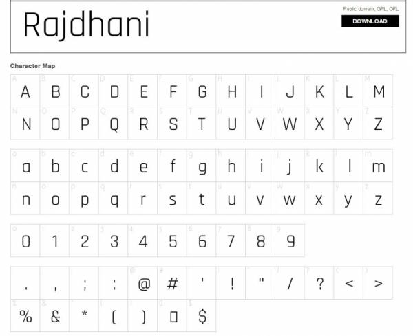 Güzel Font / Rajdhani Regular