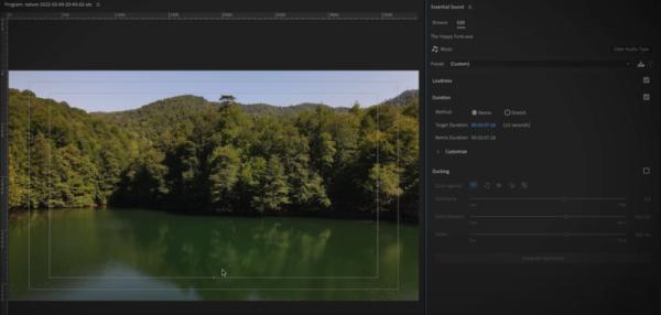 Adobe Premiere Pro'da Yapay Zeka İle Otomatik Müzik Uzatma veya Kısaltma Özelliği